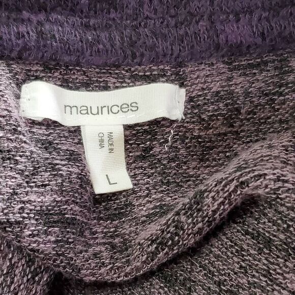 Maurices Purple Crew Neck Sweater - Picture 4 of 7